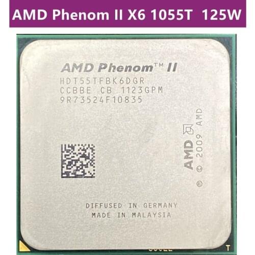AMD Phenom II X6,1055T prise AM3, HDT55TFBK6DGR, 1055 1055G 2.8 W Six Core, 125W