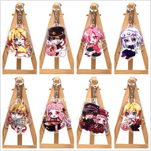 Anime Toilet bound Hanako kun Keychain Figure Yugi Amane Yahiro Nene Minamoto Kou Acrylic Bag Pendant Keyring for Gift