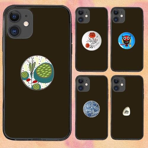 Owl Flower Cute Phone Case For iphone 12 11 6 Mini Pro XS Max X XR 7 8 Plus Soft TPU Cover 12Pro 11Pro 12Mini