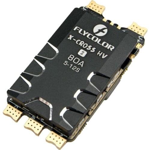 Flycolor X-Cross HV 80A 5-12S BLHeli32 Telemetry Brushless ESC for RC FPV Racing Freestyle Long Range Multicopter