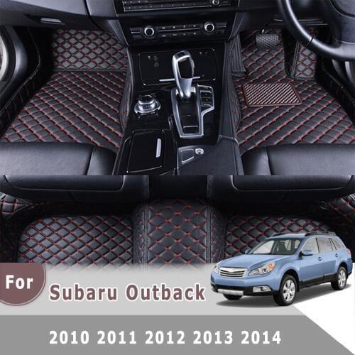 RHD Carpets For Subaru Outback 2014 2013 2012 2011 2010 Car Floor Mats Auto Interior Accessories Covers Artificial Leather Rugs