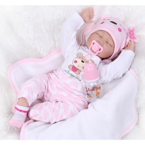 NPKCOLLECTION Reborn Soft Silicone Reborn Baby Dolls Vinyl Toys 40CM Dolls For Girls Toys Baby Dolls for Princess Children gift