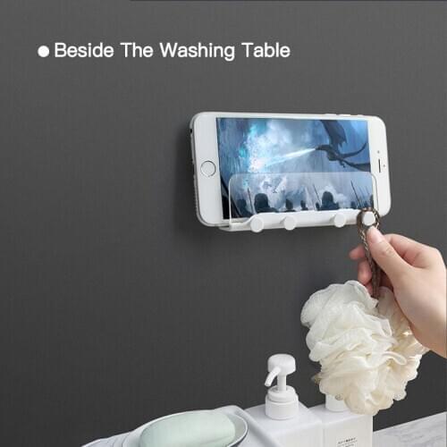 Mobile Phone Holder Wall Mount Stand For Samsung Tablet Stand Mount Holder Adhesive Stand Tablet Key Frame For Iphone Xiaomi