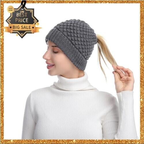 Fashion Knit hats Women Winter Breathable Fashion Hip-hop Pineapple Design Simple Hat Warm Solid Casual Lady Knitted Cap