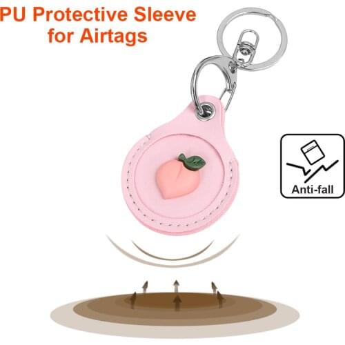 New Fruit Cover Tracker Device Keychain Protective Sleeve Protective Skin Cover Anti-Lost Device for AirTag Case