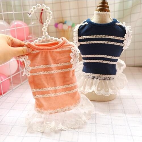 Chihuahua Pet Clothes Dog Cat Small and Medium-sized Dogs Teddy Bichon Costume Twist Lace Lace Princess Wind Gauze Skirt