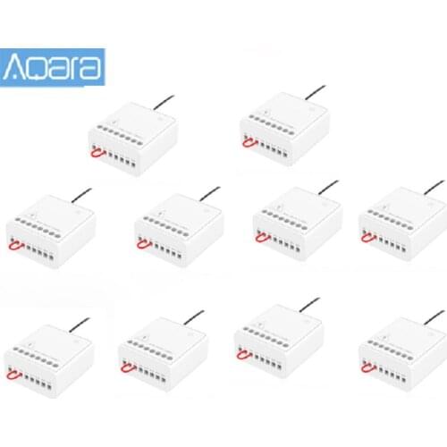 Original Aqara Wireless Relay Controller 2 Channels Two-way Control Module Work For Xiaomi Mijia APP and Home Kit