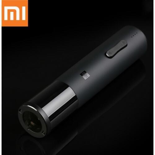 Original Xiaomi Mijia Huohou Automatic Red Wine Bottle Opener Electric Corkscrew Foil Cutter Cork Out Tool 6S Open