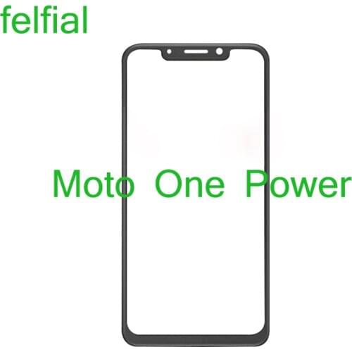 For Motorola Moto One Power Front Outer Glass Lens P30 Note XT1942 Touch Screen LCD Panel Glass Replacement