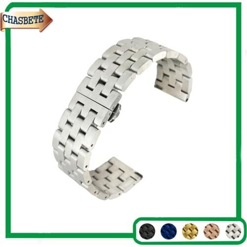 Stainless Steel Watch Band for Omega 20mm 22mm Metal Strap Quick Release Belt Wrist Loop Bracelet Black Silver Blue Gold + Pin