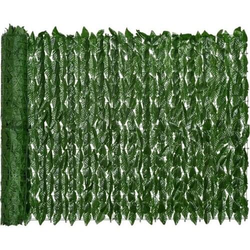 SHGO HOT-Artificial Ivy Privacy Fence Screen 0.5X3M Artificial Hedges Fence and Faux Ivy Vine Leaf Decoration for Outdoor Garden