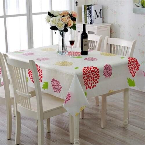 Household Table Cover Cloth Tablecloth Fabric Cotton And Linen Small Fresh Pastoral Wind Printing Table Mat Anti-hot Table Cloth