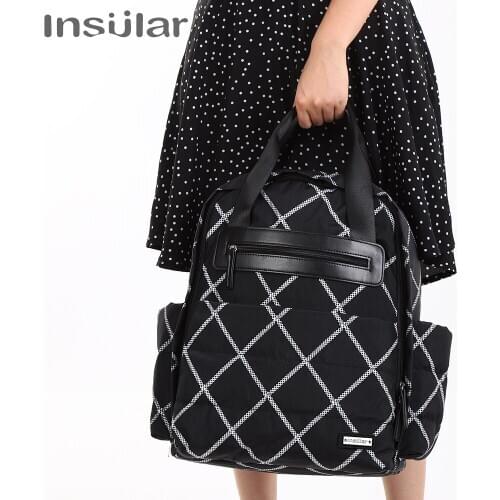 Insular Baby Bags Stroller Bag for Mommy with Hooks Baby Diaper Organizer Backpack Bebe Changing Bag Large Maternity Mummy Bag