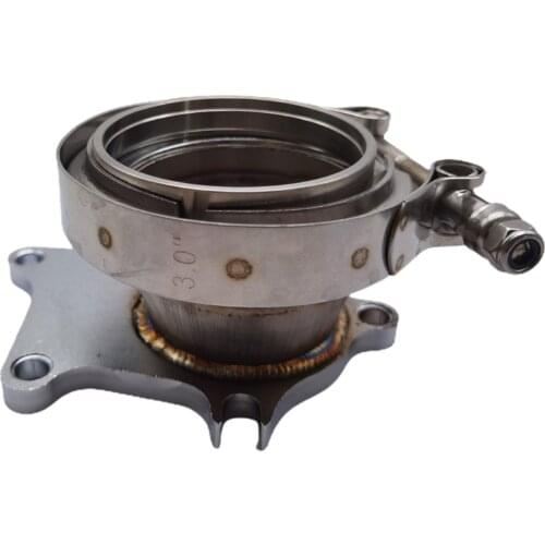 T3 T3 / T4 5 Bolt Turbocharger Downpipe Flange to 3 Inch V-Band Adapter, Simple
