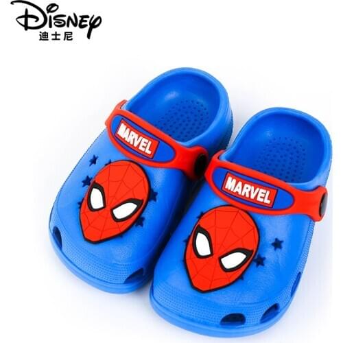 Disney baby Mickey mouse slippers summer boys non-slip cute home children hole shoes baby toddler girls sandals and slippers