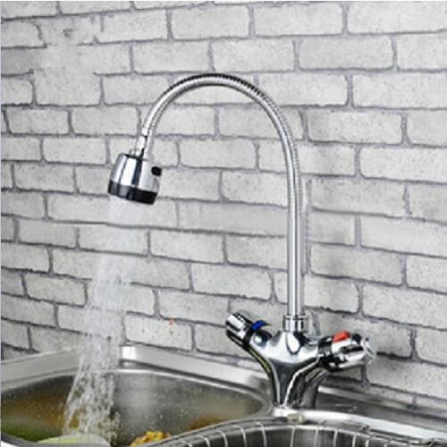 Bathroom Dual handle thermostatic kitchen mixer sink thermostatic faucet sink mixer tap bathroom thermostatic faucet tap