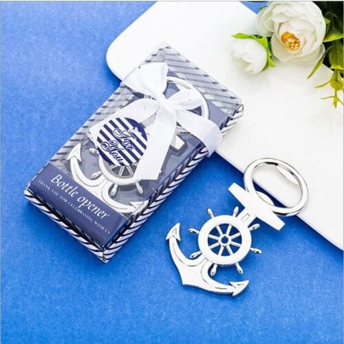 Unique Anchor Shaped Beer Bottle Opener Creative Gift for Wedding Birthday Wine Opener Cooking Tools 20pcs