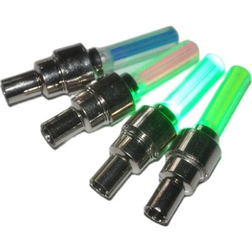 MTB Road Bike Bicycle Wheels Valve Lights For Automobile Lamp Nozzle Tyre Valve Caps Light Headlights Blazing Rim Rims