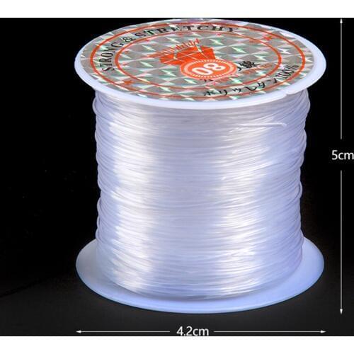 String DIY Beading Making Bracelet&Necklace Jewelry Stretch 25 Meters Transparent Stretchy Elastic Rope Line Balloon Line
