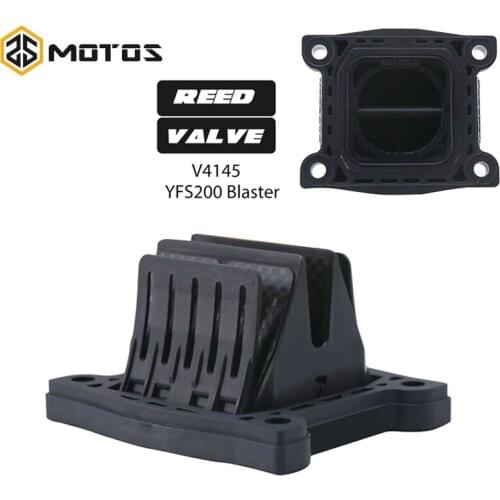ZS MOTOS Carbon Fiber Intake Reed Valve For Yamaha YFS200 Blaster 1988-2006 Motorcycle Intake Reed Valve For VForce4 V4145