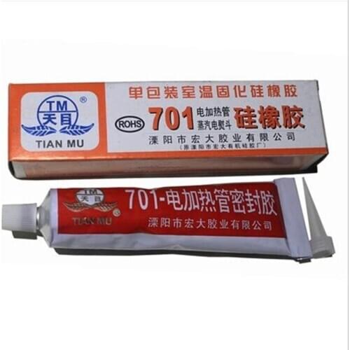 10Pcs 701 silicone rubber Electric heating tube sealant Insulation adhesive Electric heating tube Steam iron 45g