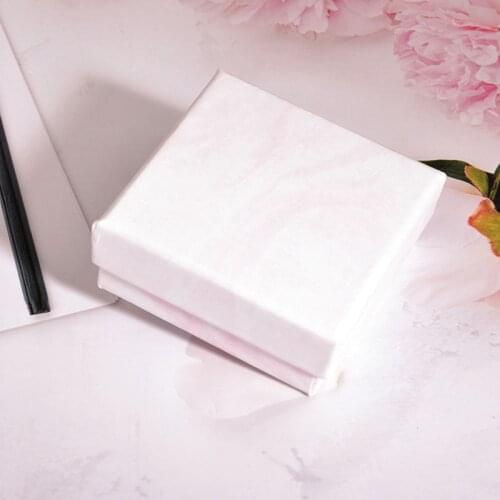 12 Pcs/Lot Light Pink Kraft Box Paper Jewelry Boxes Necklace Bracelet Ring Watch Gift Boxes Display Case For Women