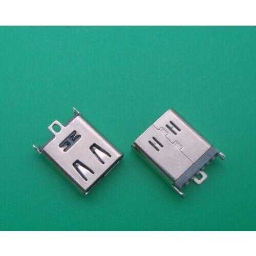 20pcs TYPE C 6Pin SMT Female jack High Current Fast Type-C with 4 Fixed Pins Diy Welding Connector H=10.5mm