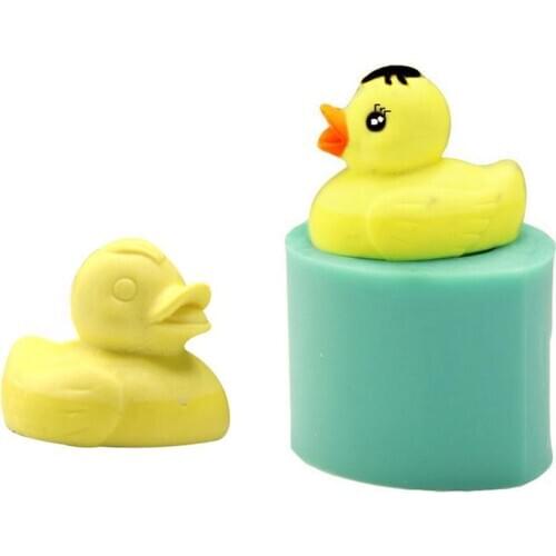 3D Duck Shape Silicone Mold Cake Fondant Soap Candle Mould Dining Bar Moulds Kitchen Baking Tools