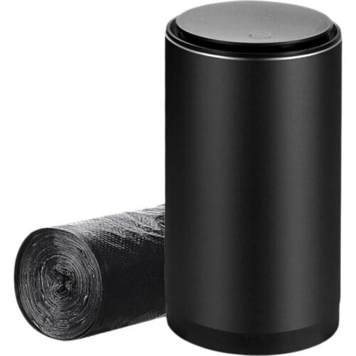 Car Trash Bin Alloy Garbage Can for Tesla Model 3/X/S Dustbin Waste Rubbish Basket Organizer Storage Holder Car