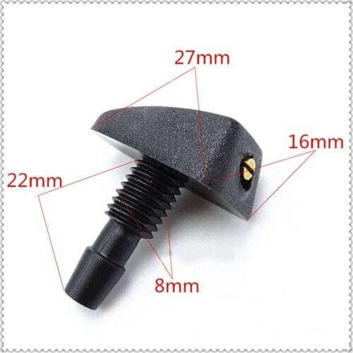 Car Universal Sprinkler Head Wiper Water spray for Renault Scenic TwinGo Emblem Badge Wheel Clio Megane Laguna