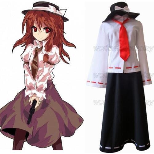 Free Shipping Touhou Project Usami Renko Cosplay Costume Custom Made for Halloween and Christmas