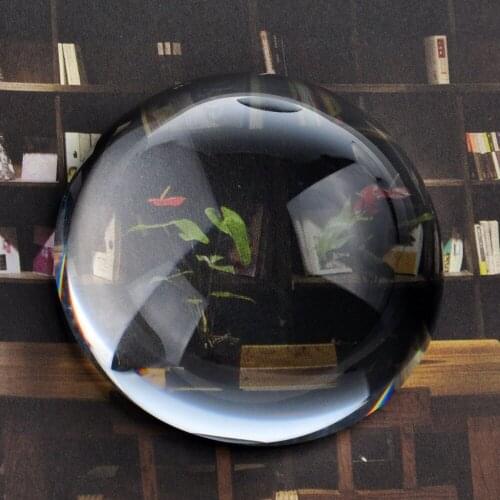 H&D Big Magnifying Glass Paperweight Dome Magnifiers Semi Crystal Ball 100mm Tabletop Half Sphere Ball Souvenirs Gifts