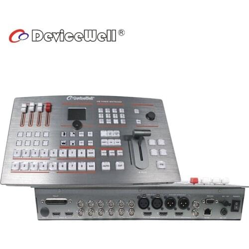 DeviceWell HDS6110 HD Video 10 CH HDMI DVI USB2 SDI8 SD HD 3G Multiview PGM PVW Mixer Camera Control New Switcher