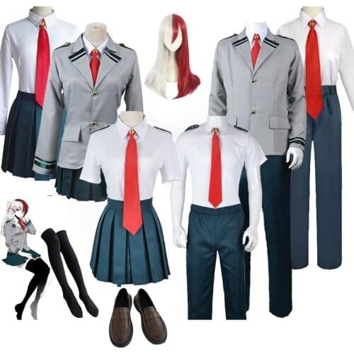 Boku no Hero Academia My Hero Academia Summer and Winiter Uniform Midoriya Izuku Bakugou Katsuki Ochaco Uraraka Cosplay Costume