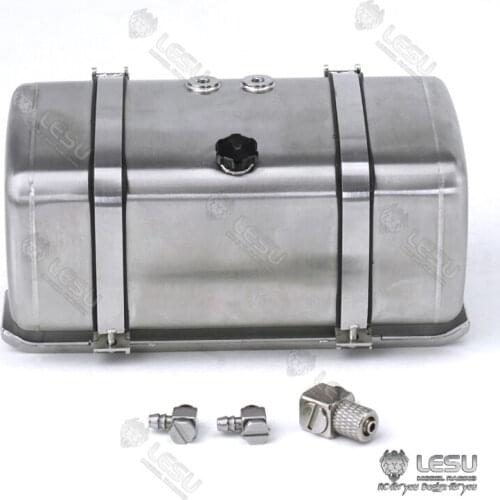 LESU 1/14 Metal 100MM Fuel Tank For DIY Hydraulic Dumper Tractor Truck TH15871-SMT5