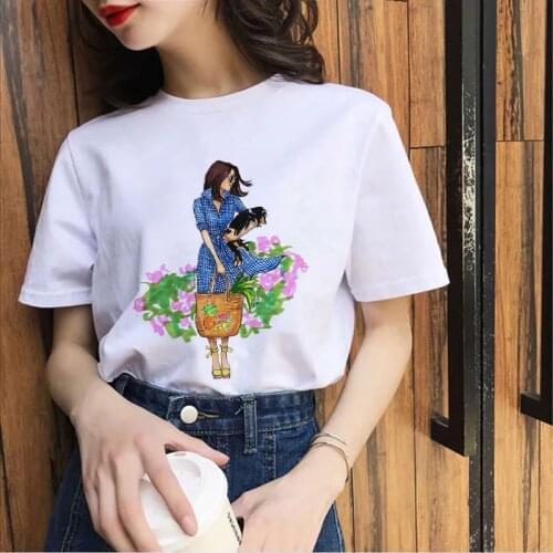 Summer T-shirts 2021 New Cartoon Graphics t shirts Ladies Casual Fashion Tops Female Short Sleeve t-shirt women Oversize
