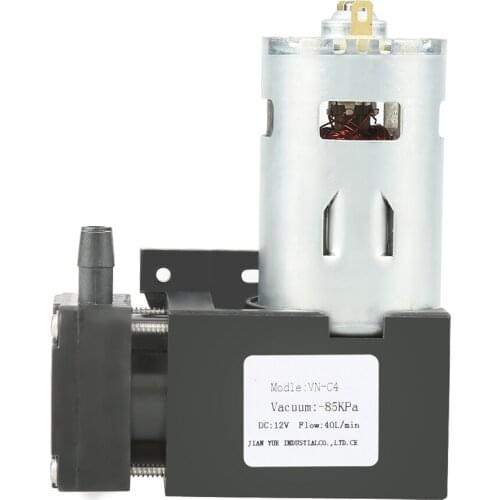 1pc DC12V 42W Mini Small Oilless Vacuum Pump -85KPa Flow 40L/min