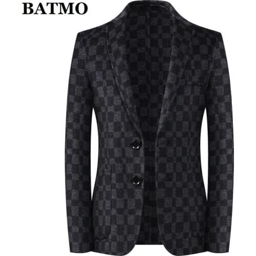 2020 new arrival autumn high quality 100% wool plaid casual blazer men,mens wool jackets,2002-9