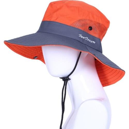 MYZOPER 2019 Fashion New Splice Foldable Fishermans Hat Casual Outdoor Horsetail Womens Hat Mountaineering Cap