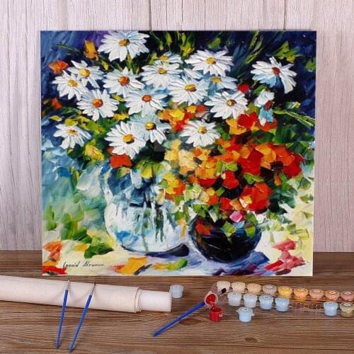 Vivid Love Paint By Numbers Package Oil Paints 40*50 Painting On Canvas Decorative Paintings Crafts Adults Drawing