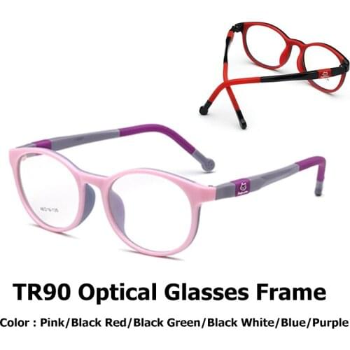 Optical Eyeglass Frame Spectacles Boys Girls Students Myopia Eyewear Frame Decorative Eyeglasses Round TR90 Spectacle Frame