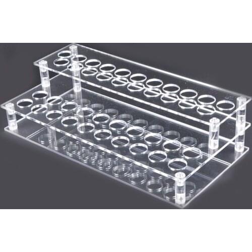 Clear acrylic cosmetic organizer tray acrylic lipstick display stand holder 41 Holes