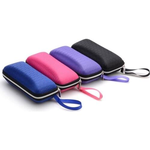 4 Color Rectangle Sunglasses Case Portable Zipper Storage Box Crush Resistance Small Hard Eye Glasses Eyewear Protector Boxes SN