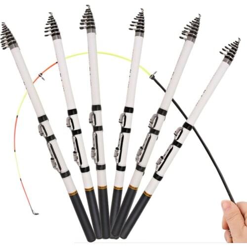 1.5M 1.8M 2.1M 2.4M 2.7M Telescopic Rock Fishing Rod Mini Portable Carbon Fishing Pole Spinning Fly Carp Feeder Power Sea Rod
