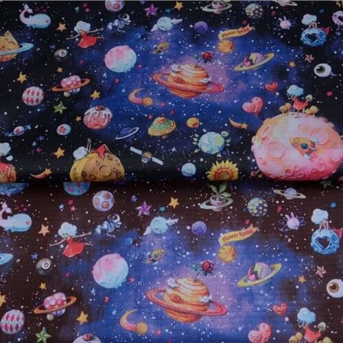 210D chocolate Star printed waterproof Oxford fabric for cloth tourism supplies home decoration DIY sewing fabric by the yard