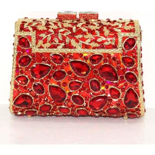 Party Small Purse Women Evening Bag Rhinestones Small Purse Wedding Dress Bridal Diamond Chains Shoulder Handbags