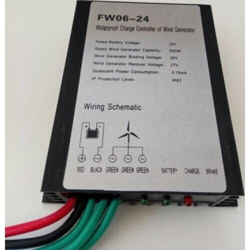 300W 600W 12V 24V IP67 Waterproof Wind Turbine Energy Charge Controller