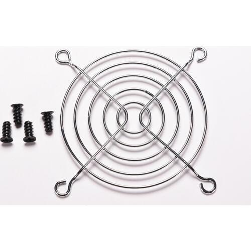 Silver Metal 80mm Chrome Computer PC Case Fan Hand Protector PC Fan Grill Finger Guard Safety Protective Cover