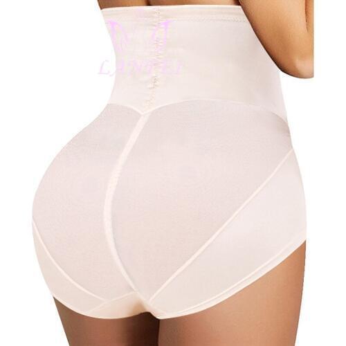LANFEI High Waist Trainer Panties Women Slimming Body Shaper Underwear Tummy Control Seamless Butt Lifter Shapewear with Zipper