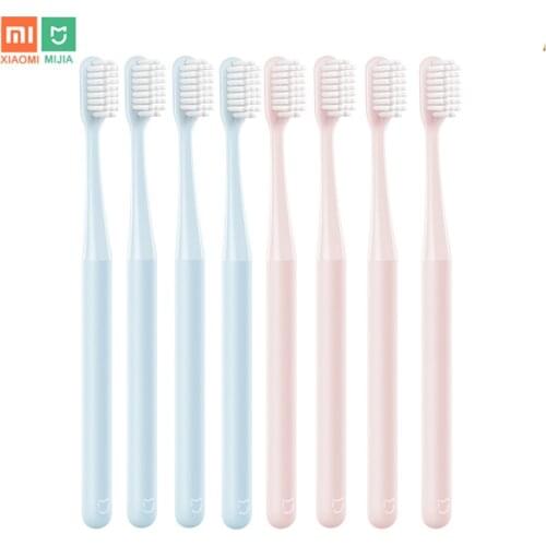 Xiaomi Mijia Toothbrush Teeth Brush Imported Ultra-fine Soft Hair Care Teeth 2 Colors Oral Clean for Couple Mi Toothbrush 4/2pc